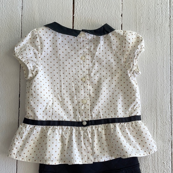 Janie and Jack Blouse and Black Skirt 4 - Picture 4 of 5